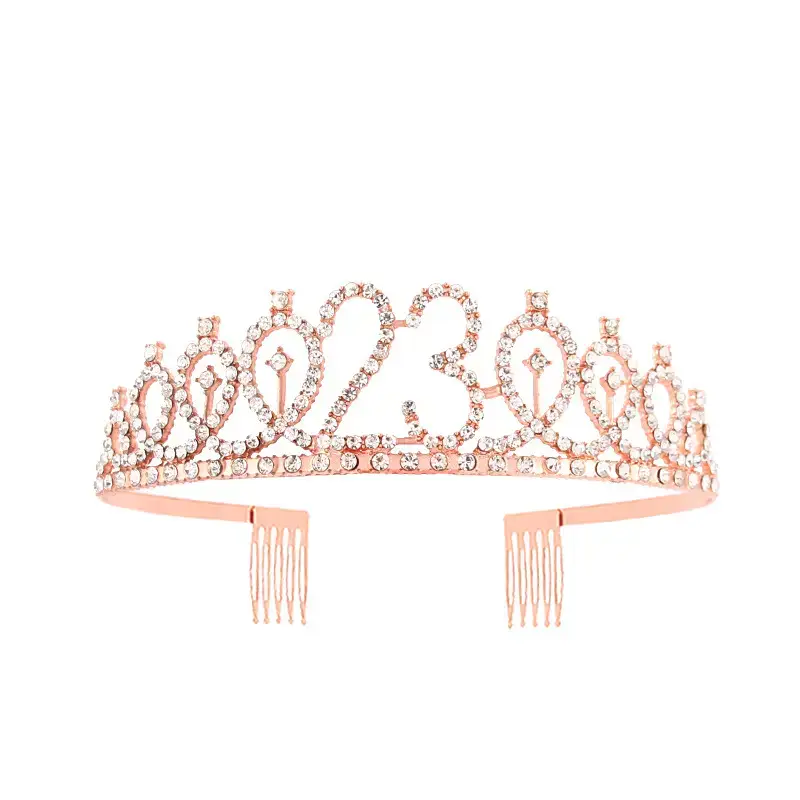 European & American Birthday Crown with Rhinestones - Image 60