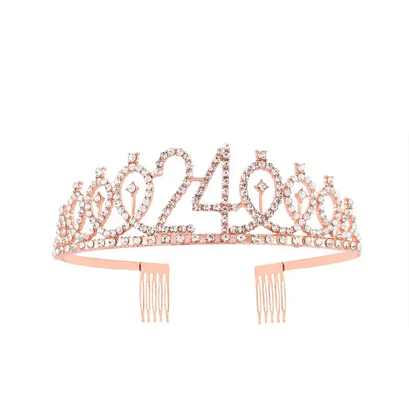 European & American Birthday Crown with Rhinestones - Image 61