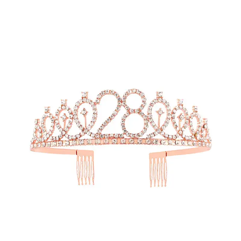 European & American Birthday Crown with Rhinestones - Image 65