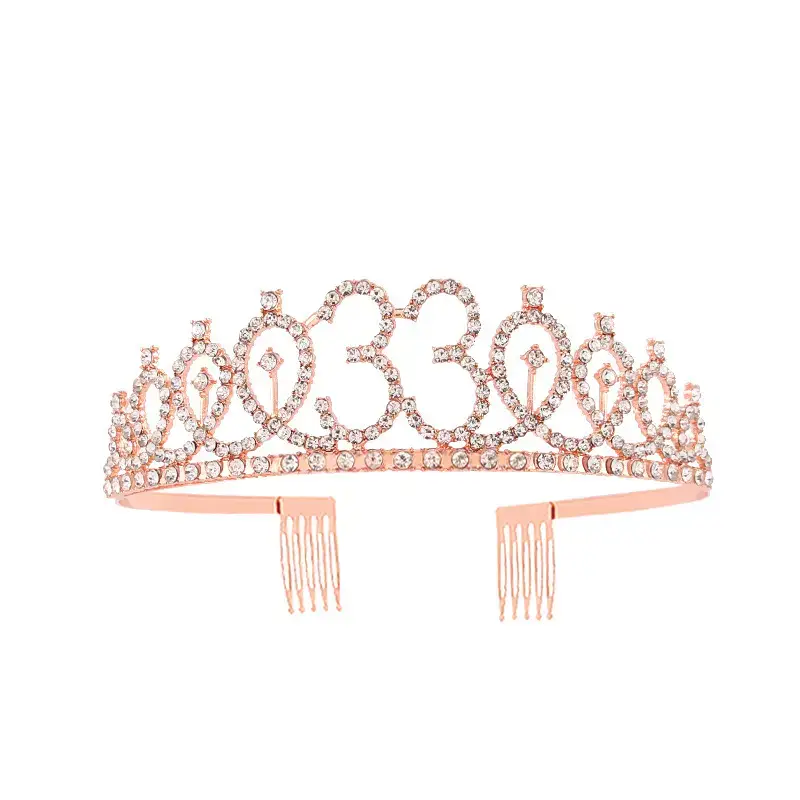 European & American Birthday Crown with Rhinestones - Image 69
