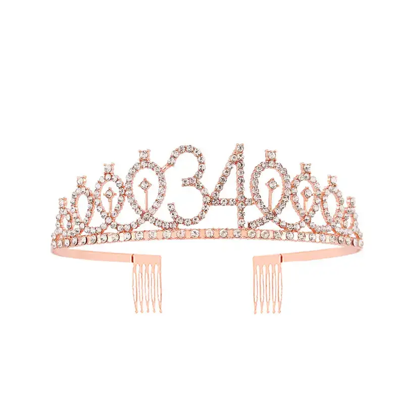 European & American Birthday Crown with Rhinestones - Image 70