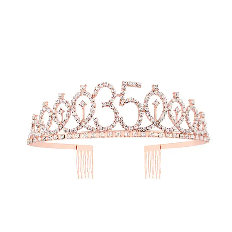 European & American Birthday Crown with Rhinestones - Image 71