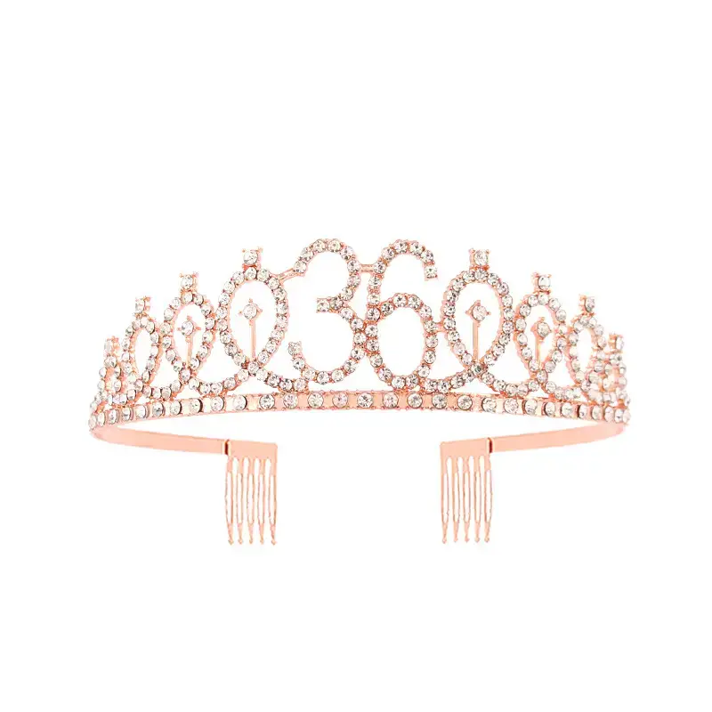European & American Birthday Crown with Rhinestones - Image 72