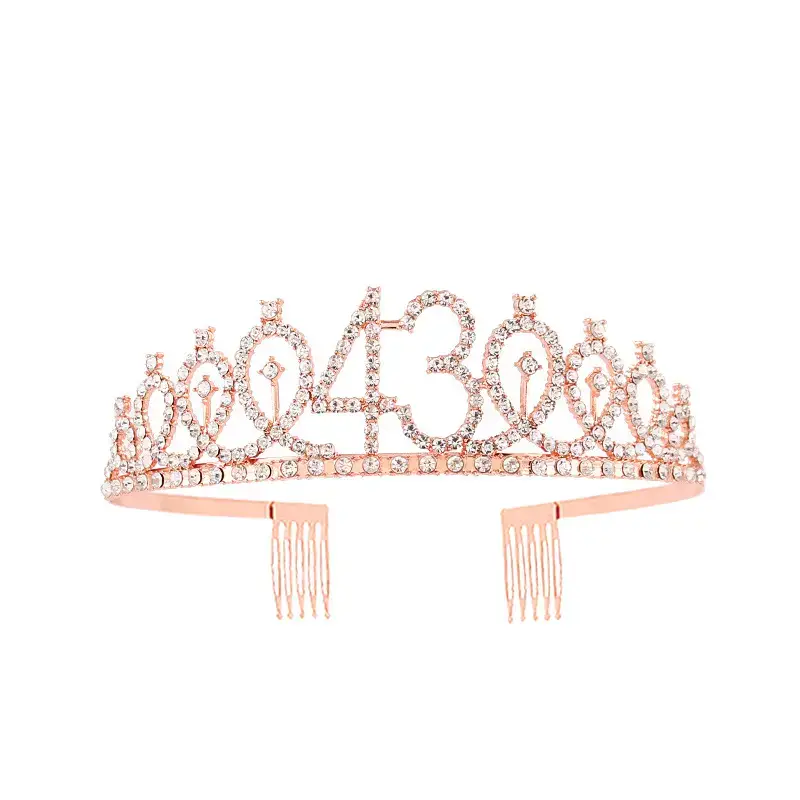 European & American Birthday Crown with Rhinestones - Image 77