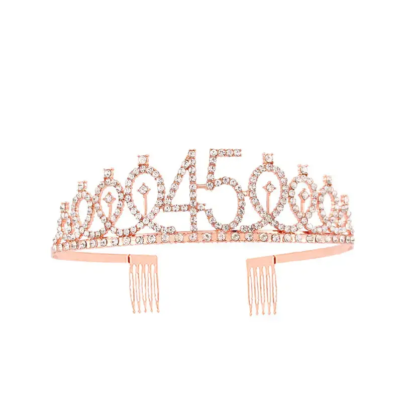 European & American Birthday Crown with Rhinestones - Image 79