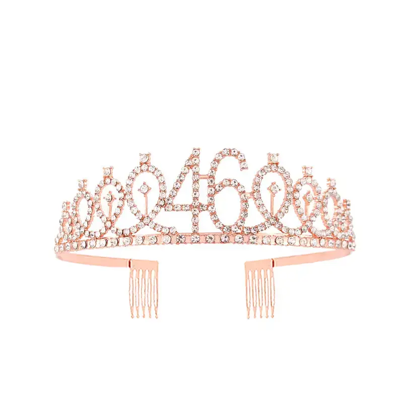 European & American Birthday Crown with Rhinestones - Image 80