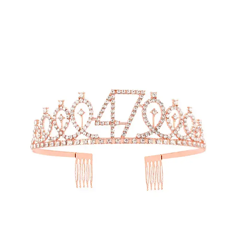 European & American Birthday Crown with Rhinestones - Image 81