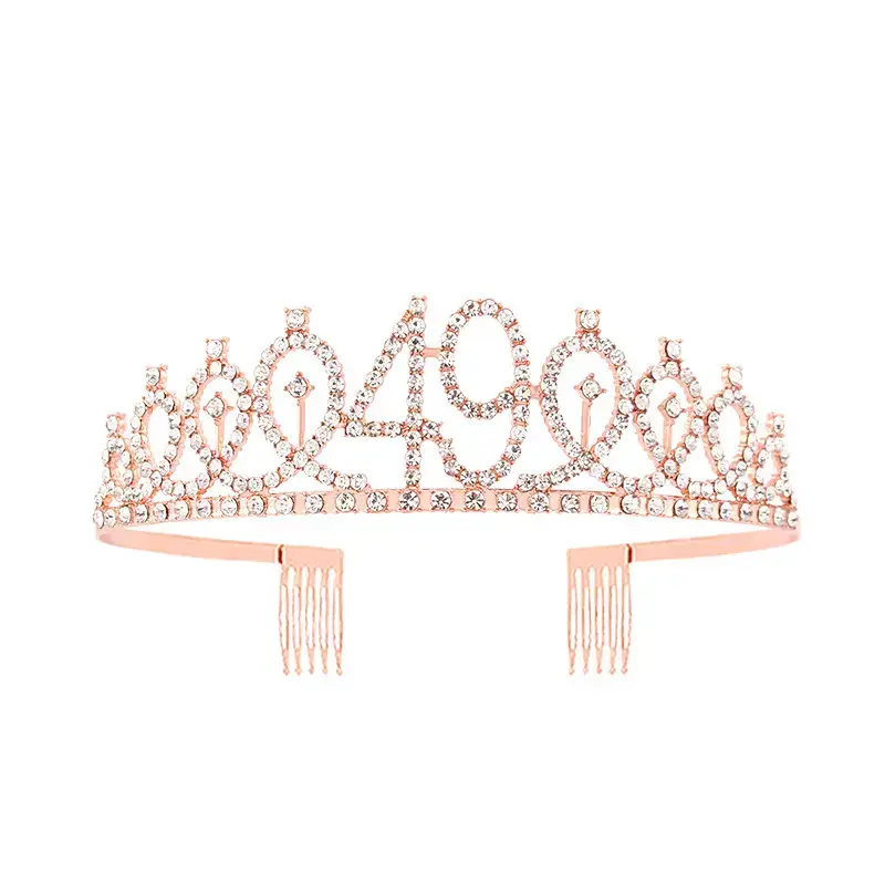 European & American Birthday Crown with Rhinestones - Image 83