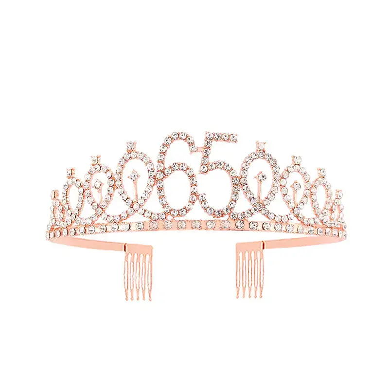 European & American Birthday Crown with Rhinestones - Image 85