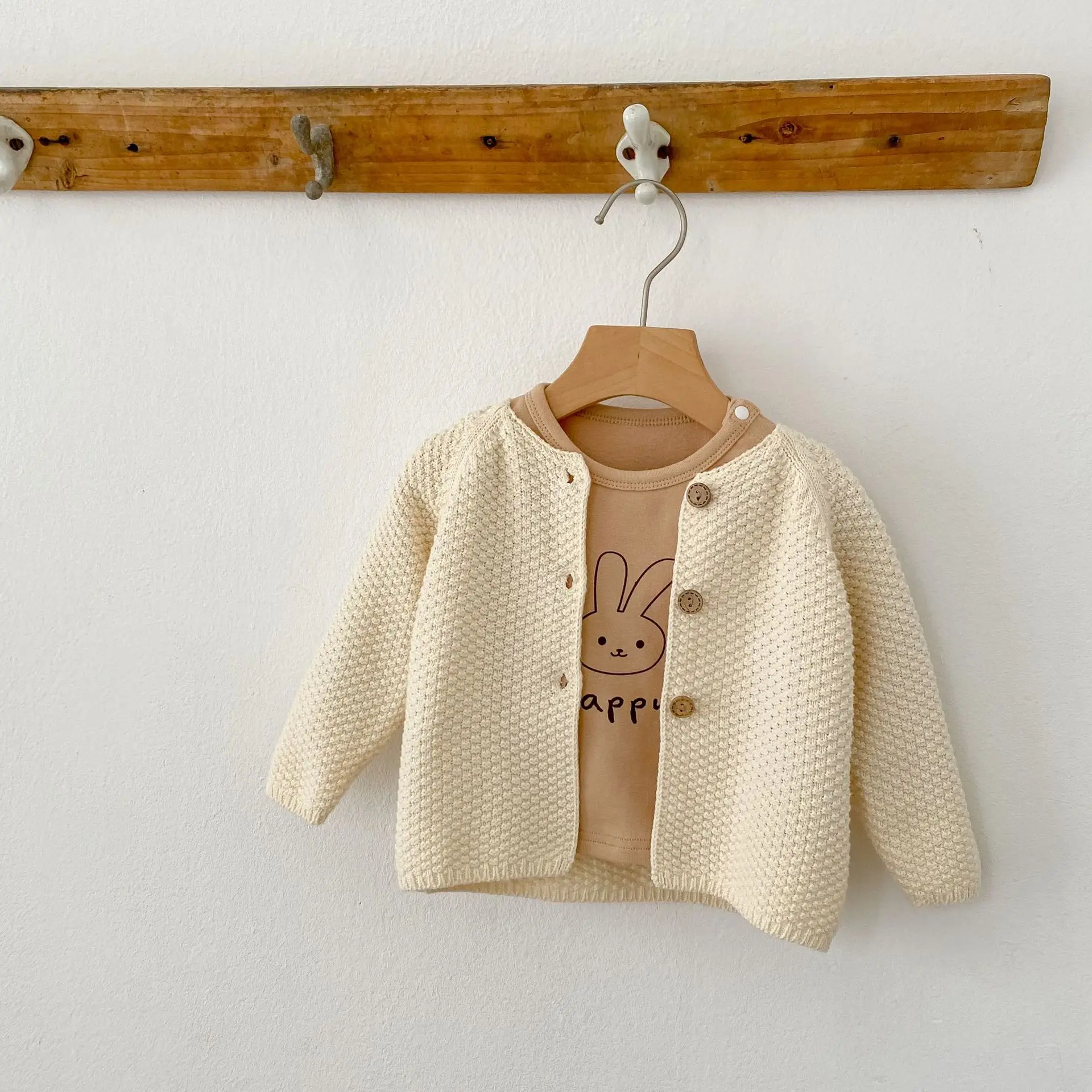 Spring & Autumn Baby Boys Girls Cotton Crewneck Cardigan — feature 8