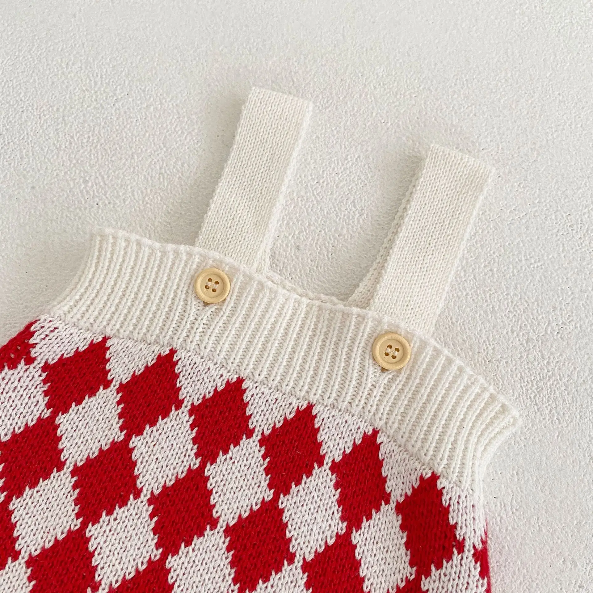 2025 Spring Baby Girl Knitted Diamond Sweater Jacket Set — feature 19
