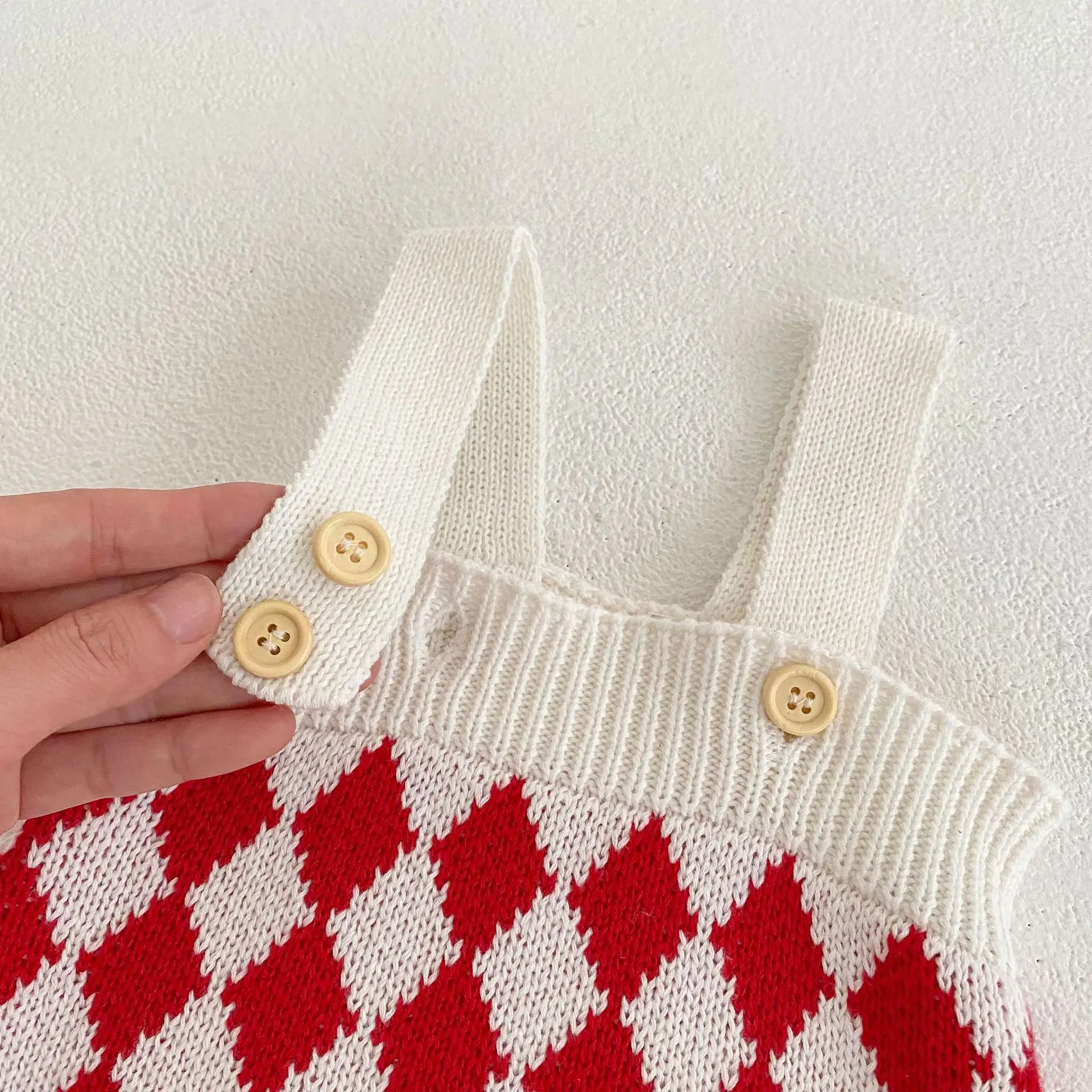 2025 Spring Baby Girl Knitted Diamond Sweater Jacket Set — feature 20
