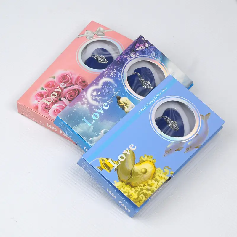 Pearl Clams with Pendant Necklace Gift Box Set - Image 5