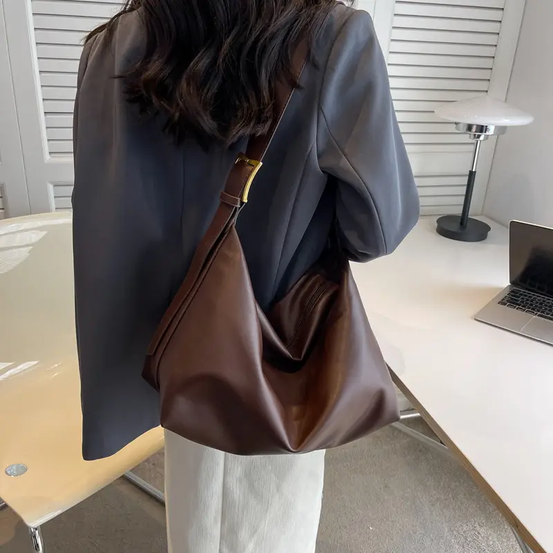 Brown Retro Korean Style Shoulder Bag 2022 - Image 2