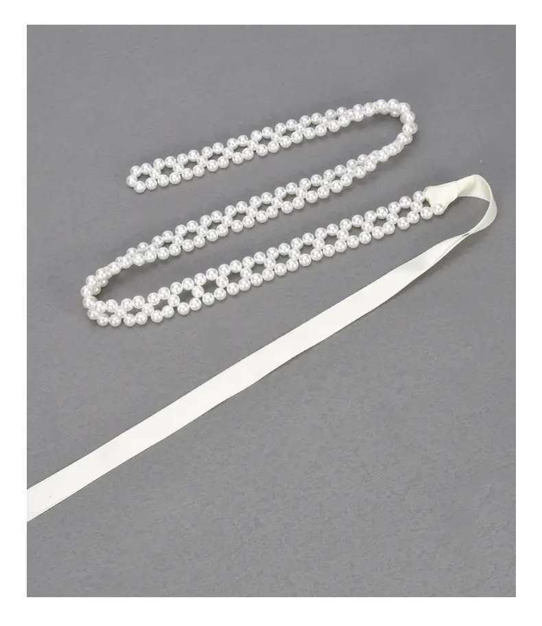 Korean Pearl Waist Chain Women's Dress Shirt Belt — feature 19