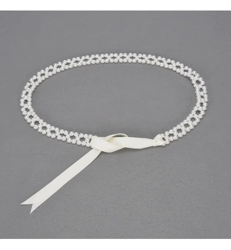 Korean Pearl Waist Chain Women's Dress Shirt Belt — feature 21
