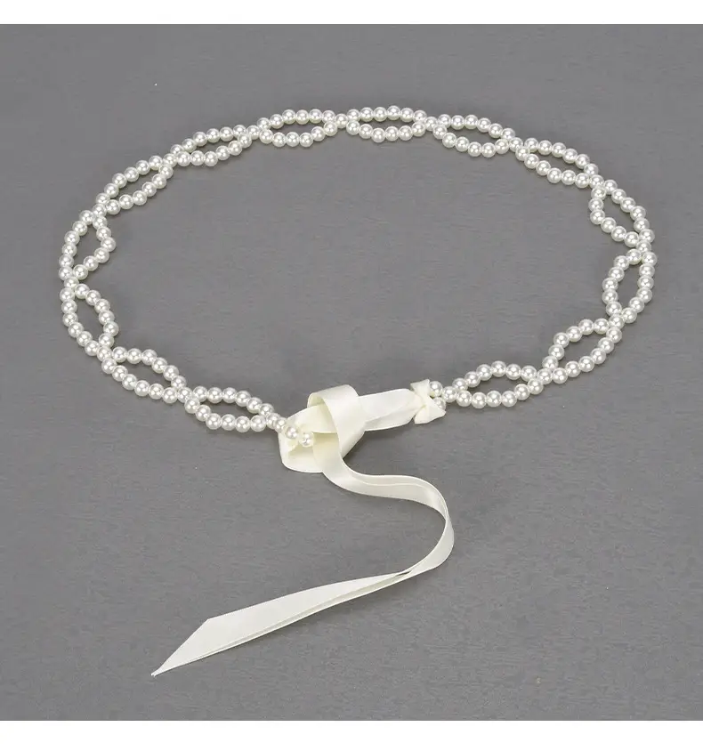 Korean Pearl Waist Chain Women's Dress Shirt Belt — feature 22
