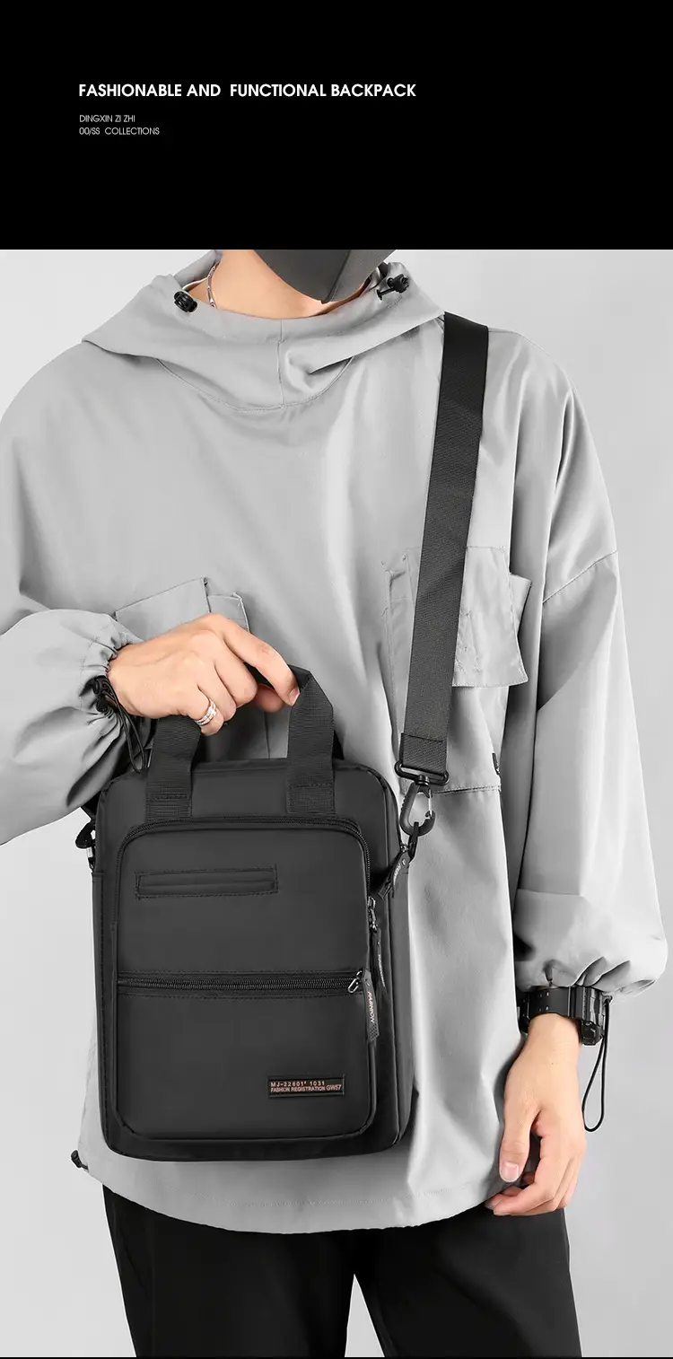 Korean Style Large Capacity Crossbody Bag for Men — feature 18