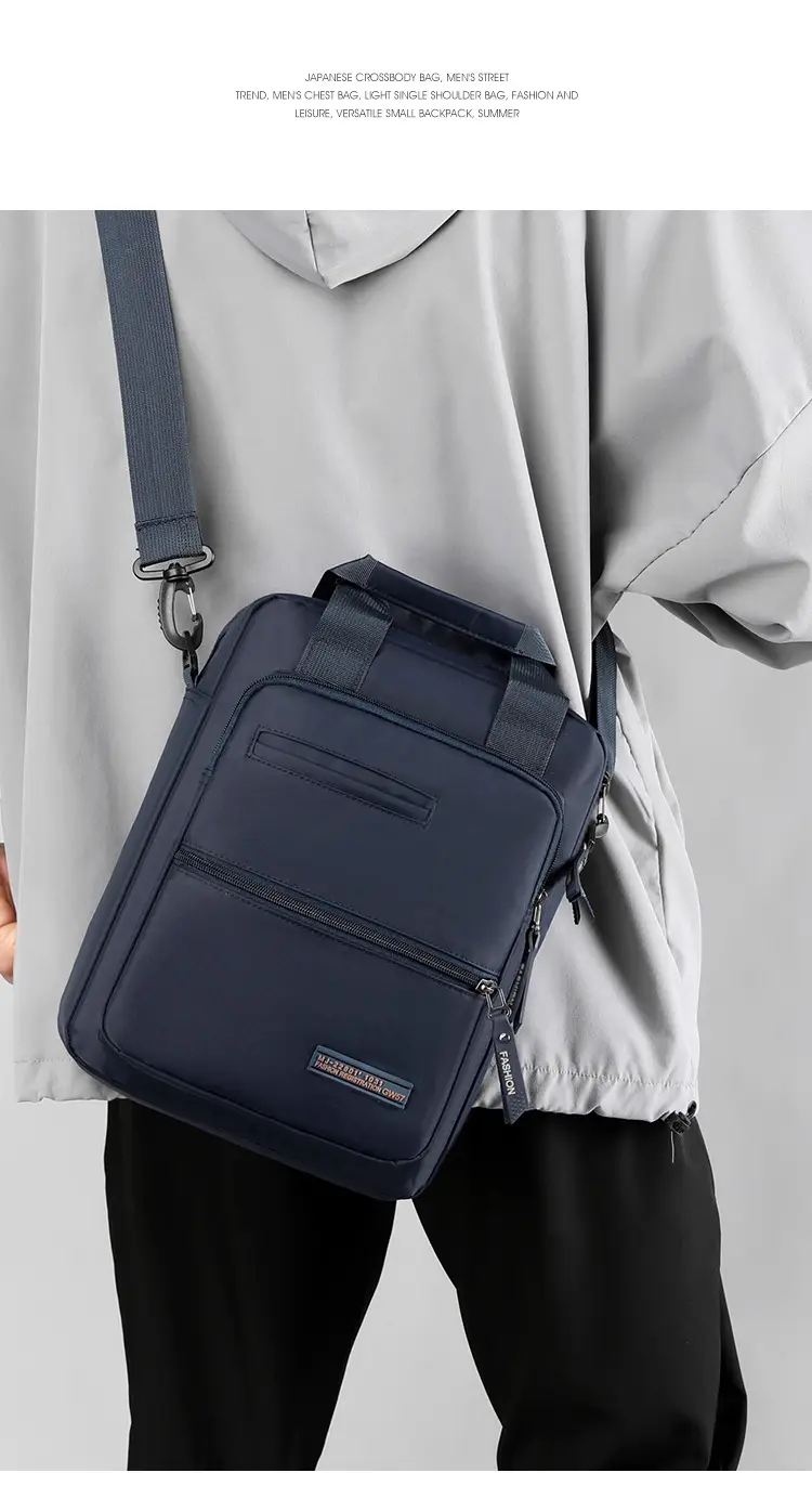 Korean Style Large Capacity Crossbody Bag for Men — feature 20