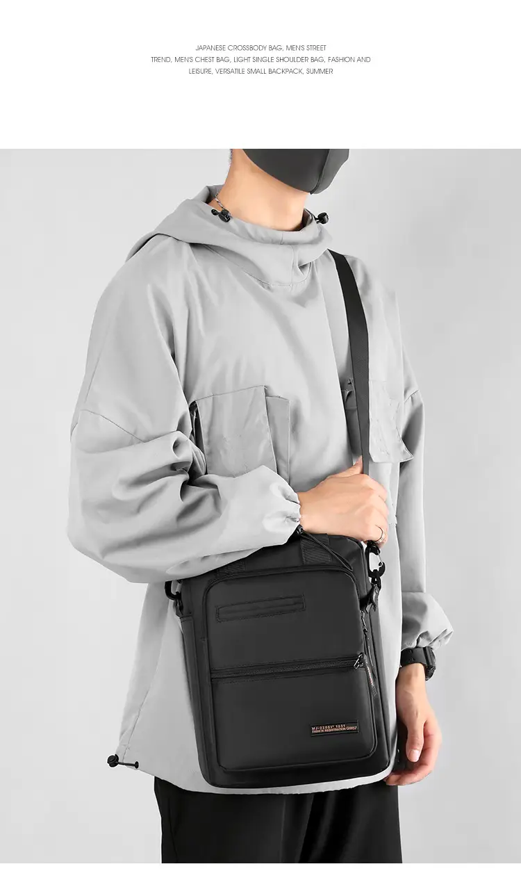 Korean Style Large Capacity Crossbody Bag for Men — feature 21