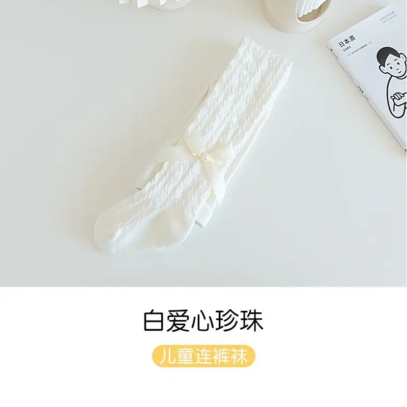 2025 Cotton Baby Leggings White Summer Girls - Image 10
