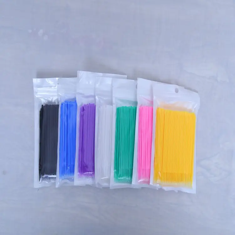 Green Eyelash Swabs for Tattoo Embroidery Cleaning - Image 15