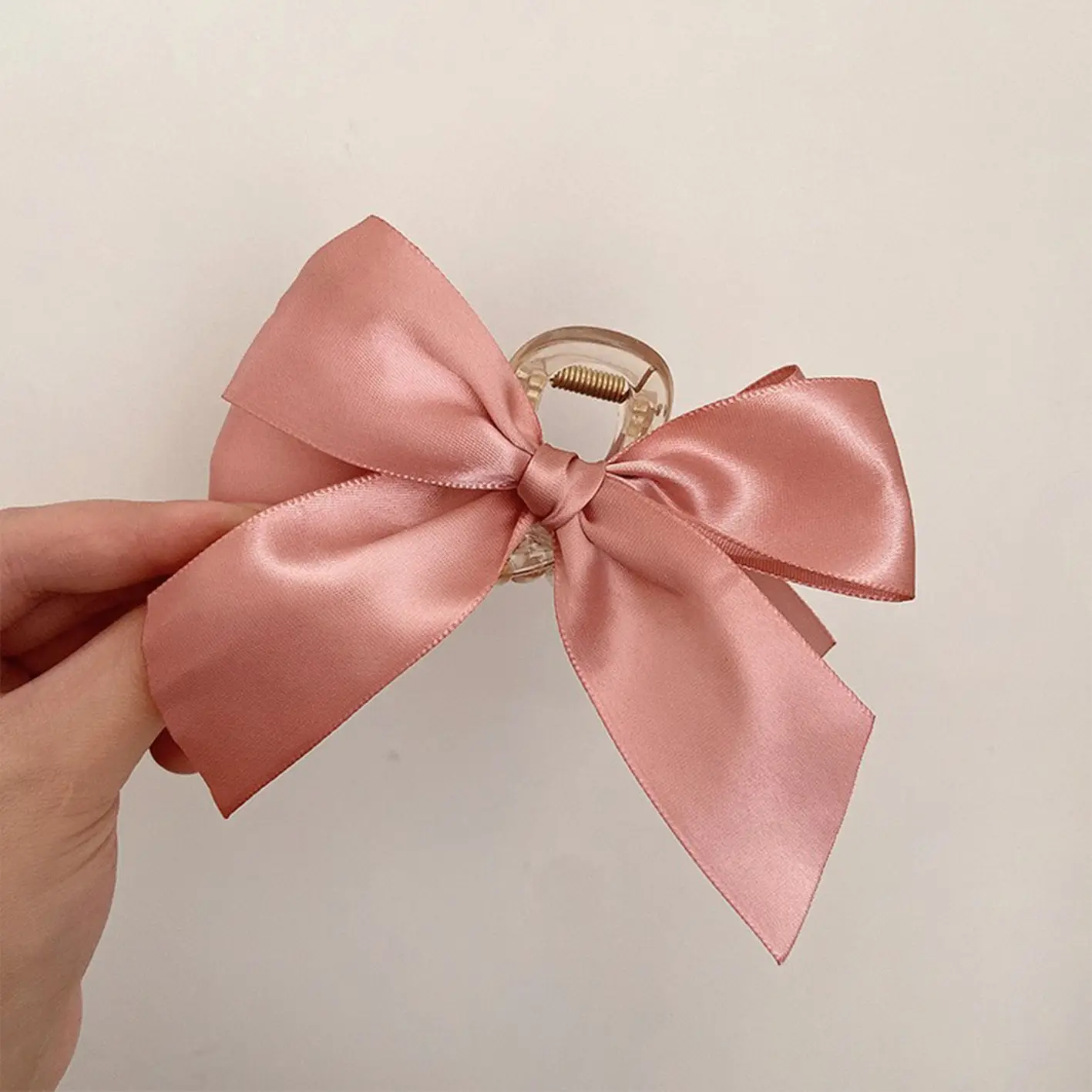 Black Double-Sided Bow Large Grabber Fugitive Princess Headdress Large Elegant Shark Clip Back of the Head Hairpin - Image 15