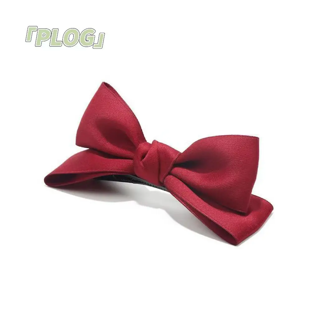 Black Double-Sided Bow Large Grabber Fugitive Princess Headdress Large Elegant Shark Clip Back of the Head Hairpin - Image 20