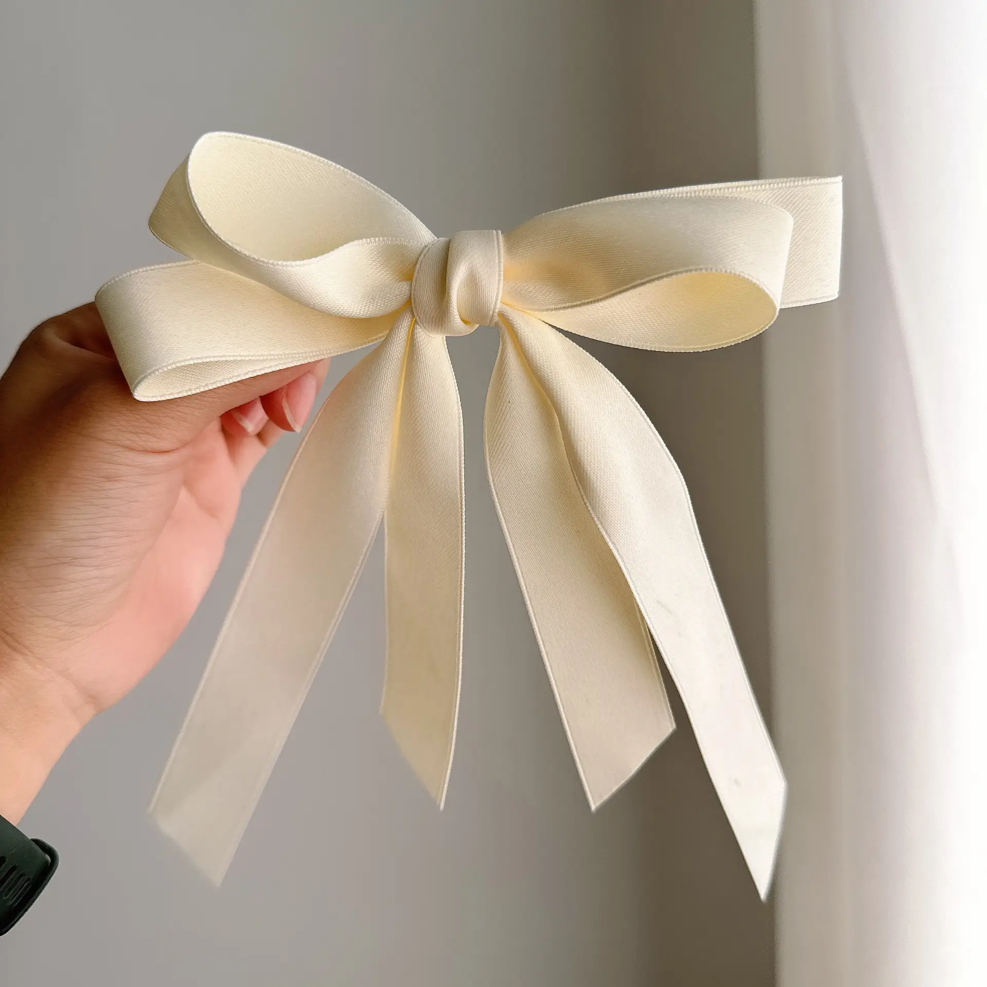 Black Double-Sided Bow Large Grabber Fugitive Princess Headdress Large Elegant Shark Clip Back of the Head Hairpin - Image 59