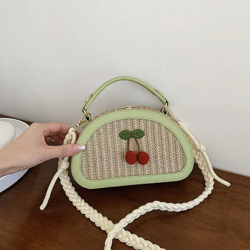 Retro Shell Bag Handheld Contrast Color 2025 Winter - Image 4