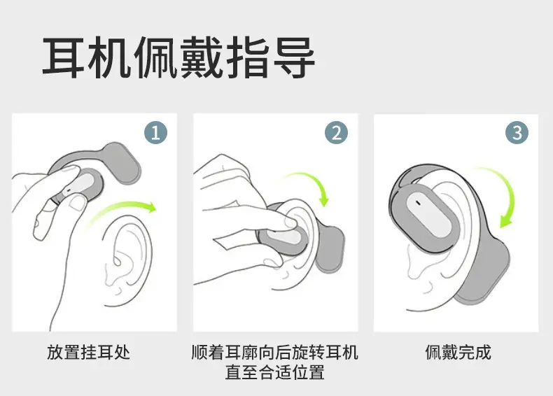 Bluetooth Earphone with Bone Conduction & Open OWS Design — feature 15