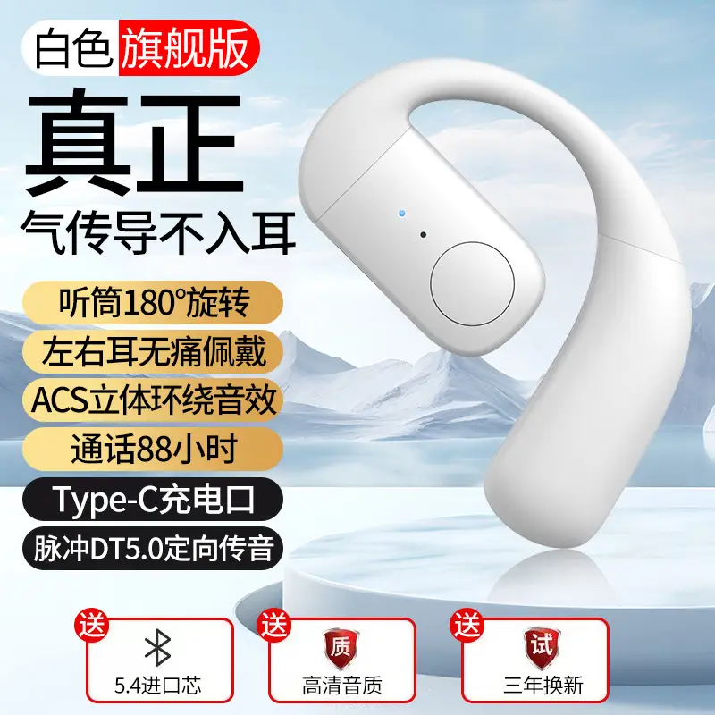 Bluetooth Earphone with Bone Conduction & Open OWS Design - Image 4