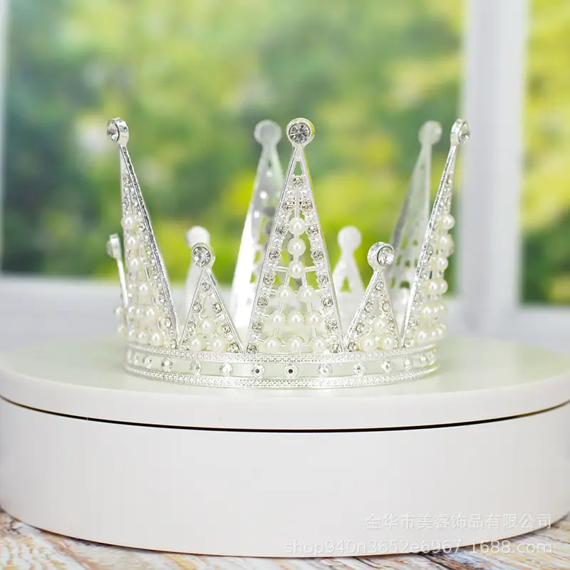 Pearl Crown Decoration for Weddings & Birthdays - Image 2