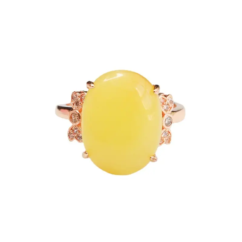 Yellow Honey Glitter Gold Ring for Women - Image 6