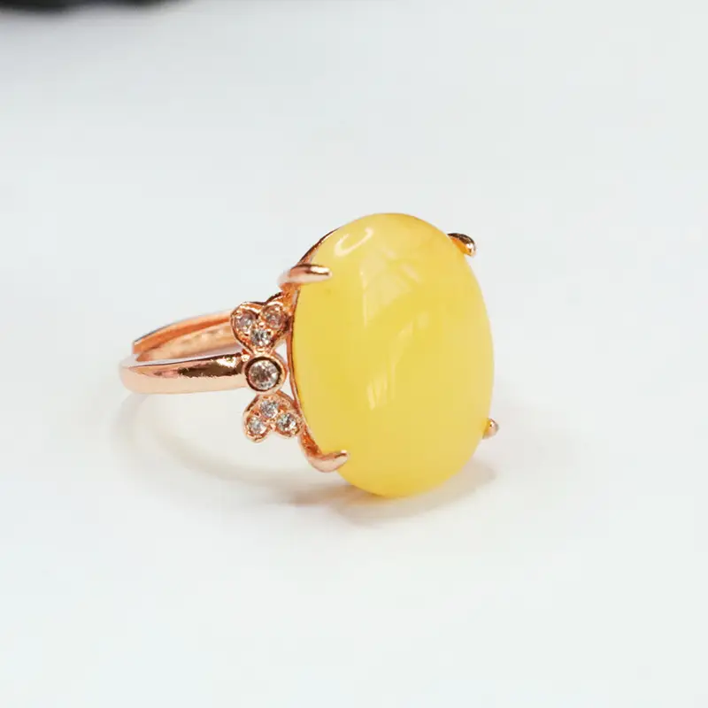 Yellow Honey Glitter Gold Ring for Women — feature 8