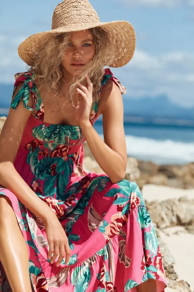 Pink Long Sleeve Printed Dress for Women 2025 — feature 2