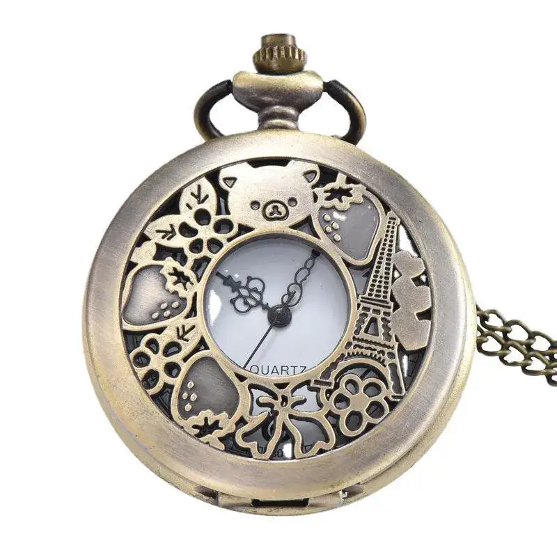 Retro Anime Pocket Watch with Chain Strap - Image 2