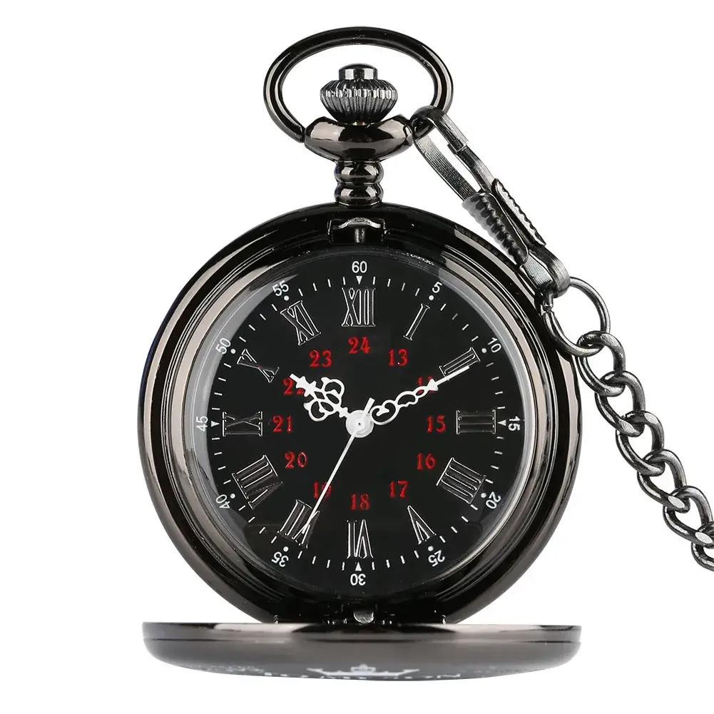 TOMYSON English Letter Pocket Watch Necklace Chain Watch — feature 2