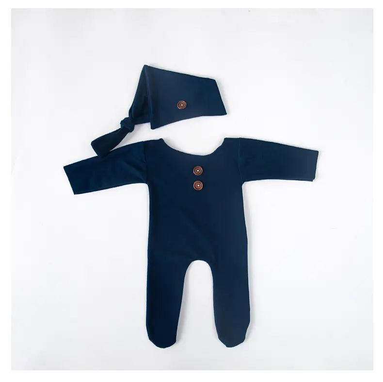 Newborn Knitted Red Baby Photo Suit White — feature 12