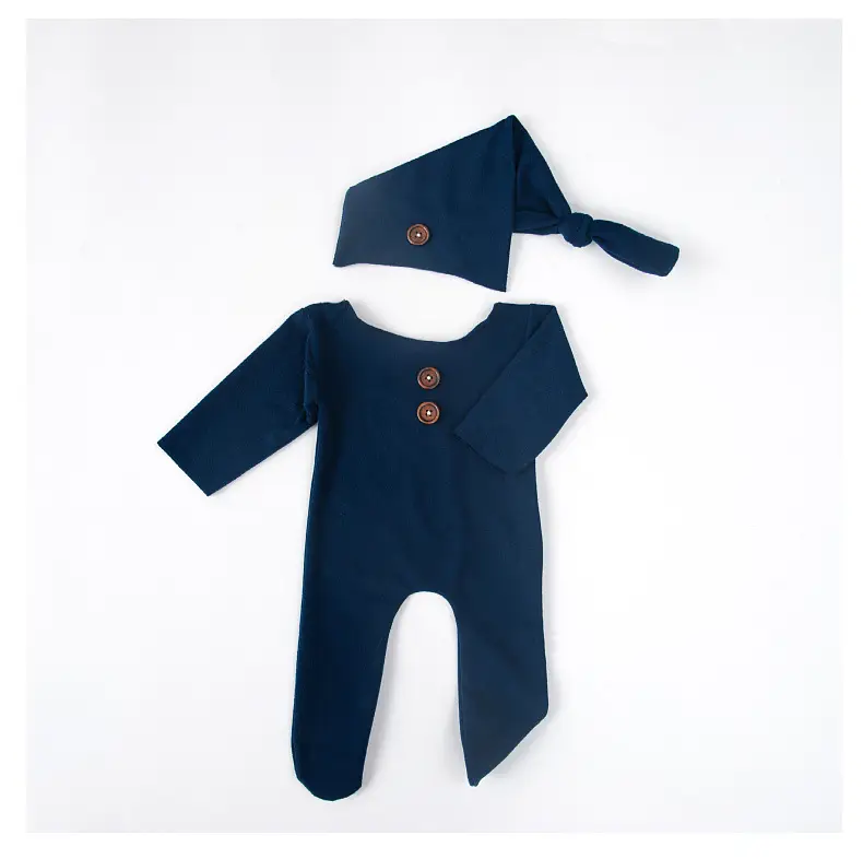 Newborn Knitted Red Baby Photo Suit White — feature 13