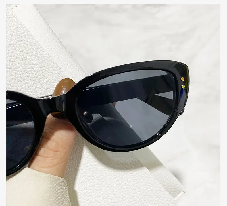 Black & White Rice Cat Eye Sunglasses 2025 Women β feature 8