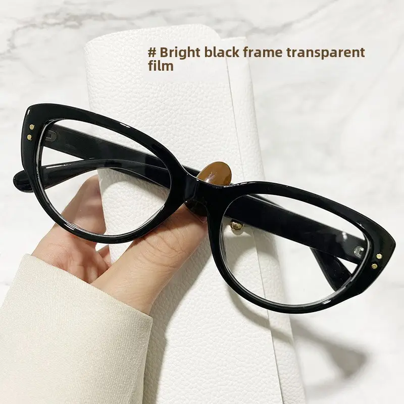 Black & White Rice Cat Eye Sunglasses 2025 Women - Image 4