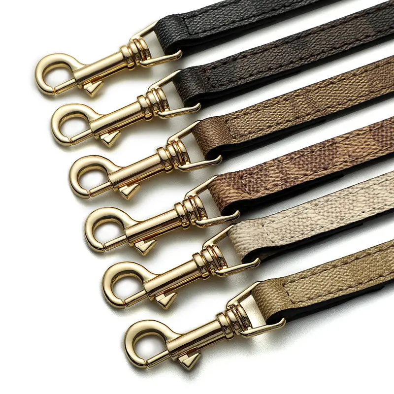 Light Brown Mahjong Bag Strap with Gold Clasp - Image 8