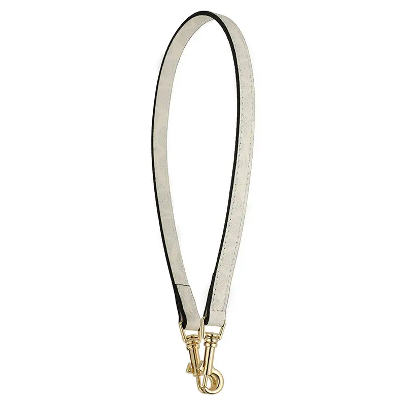 Light Brown Mahjong Bag Strap with Gold Clasp - Image 10