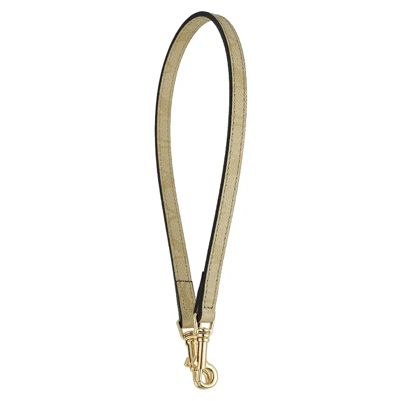 Light Brown Mahjong Bag Strap with Gold Clasp - Image 11