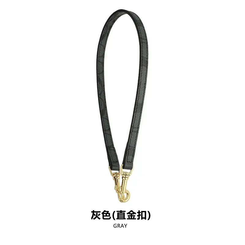 B- 47 a section of 60cm gray straight gold buckle