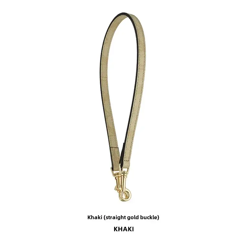 Light Brown Mahjong Bag Strap with Gold Clasp - Image 5