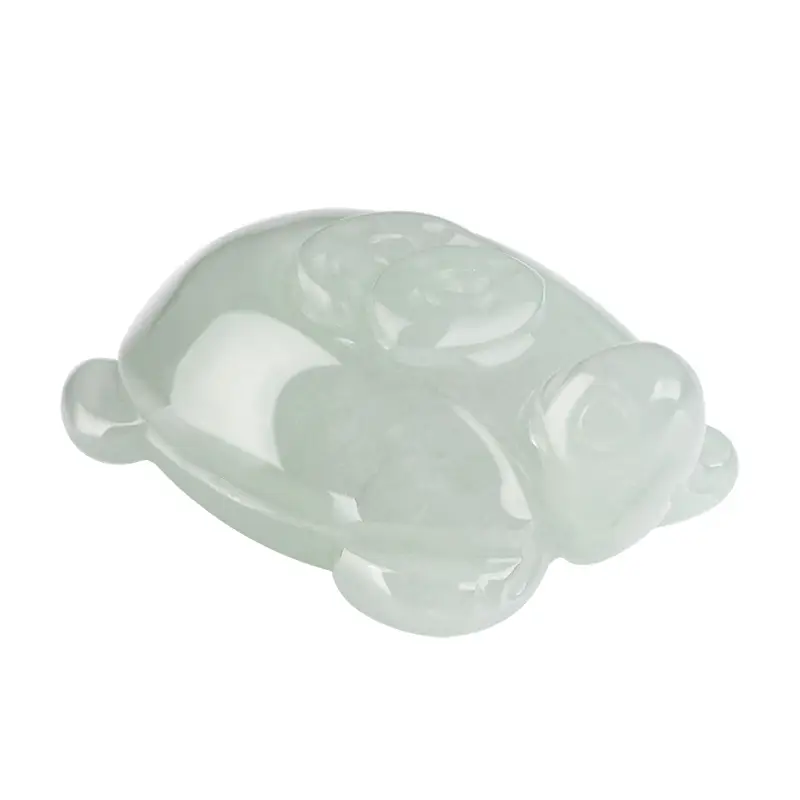 Natural Burmese Jade Lucky Turtle Pendant - Image 5