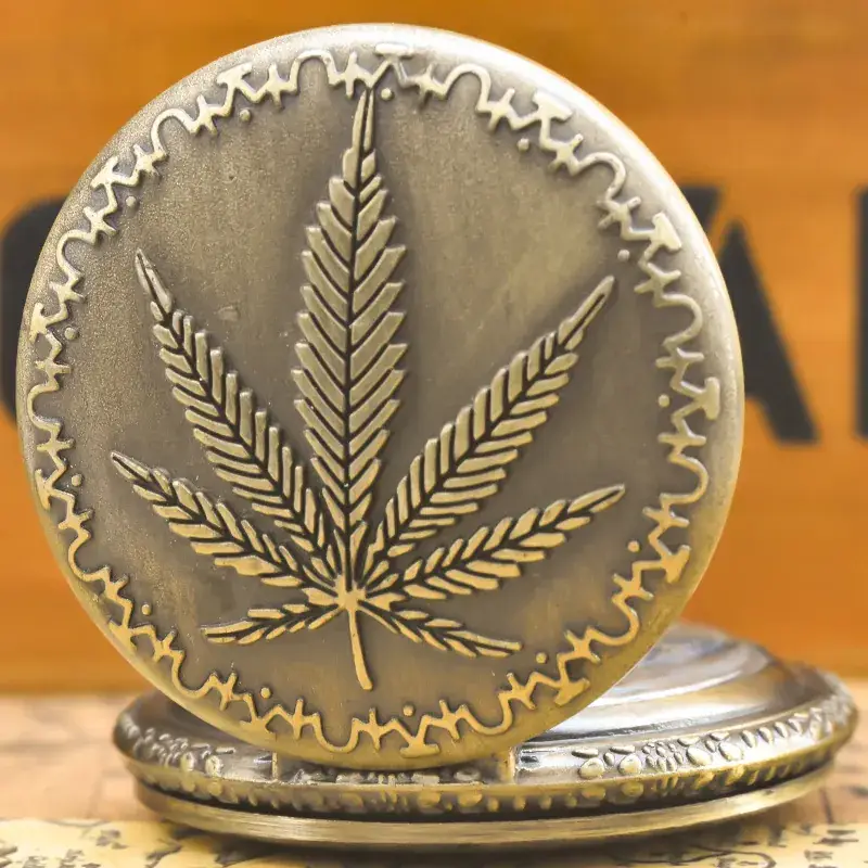 Vintage Maple Leaf Pocket Watch Gift Watch for Men Women - Image 4