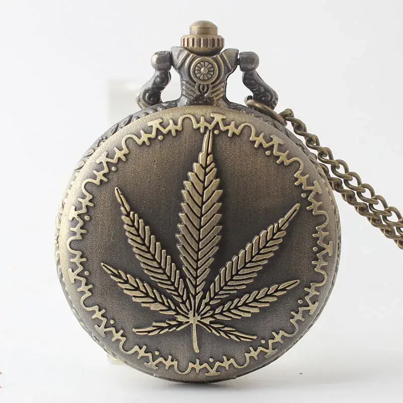 Vintage Maple Leaf Pocket Watch Gift Watch for Men Women — feature 2
